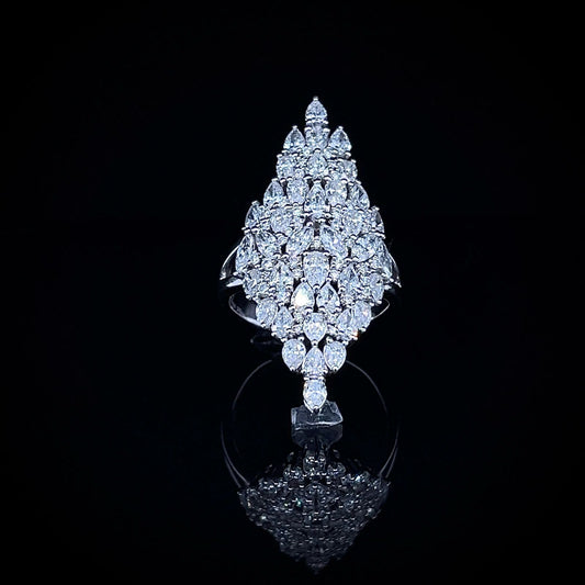 PEAR & MARQUISE FANCY RING (SKJ1207)