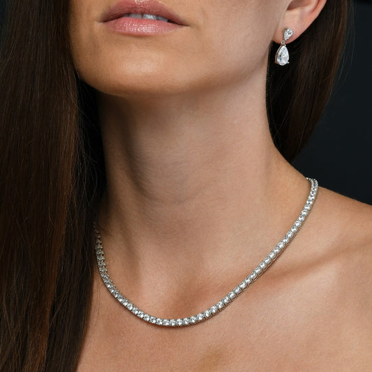 20PT ROUND FULL DIAMOND NECKLACE (ARJS3108)