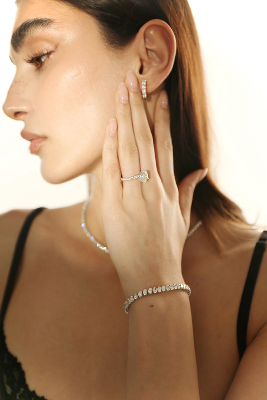 0.20 Carat Oval Shape Bracelet