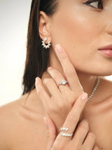 1.50 Classic Pear-Shaped Tripology Three-Stone Ring