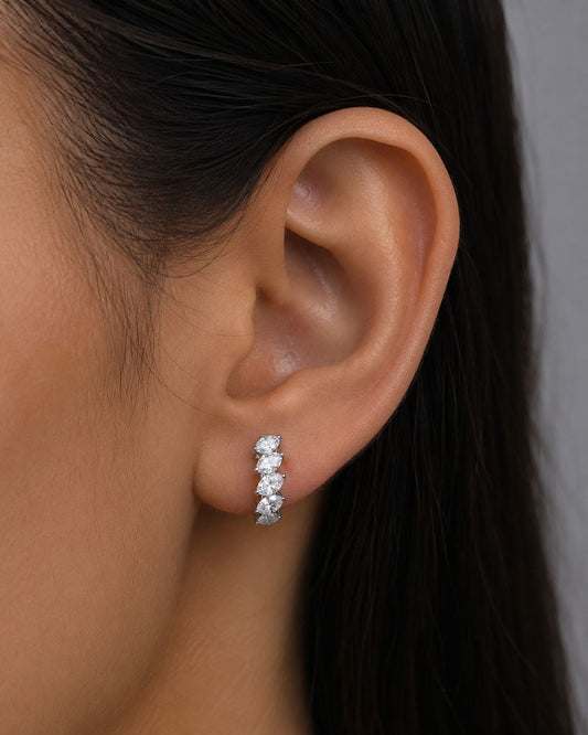 Marquise Hoops Earring (ARJS2664)