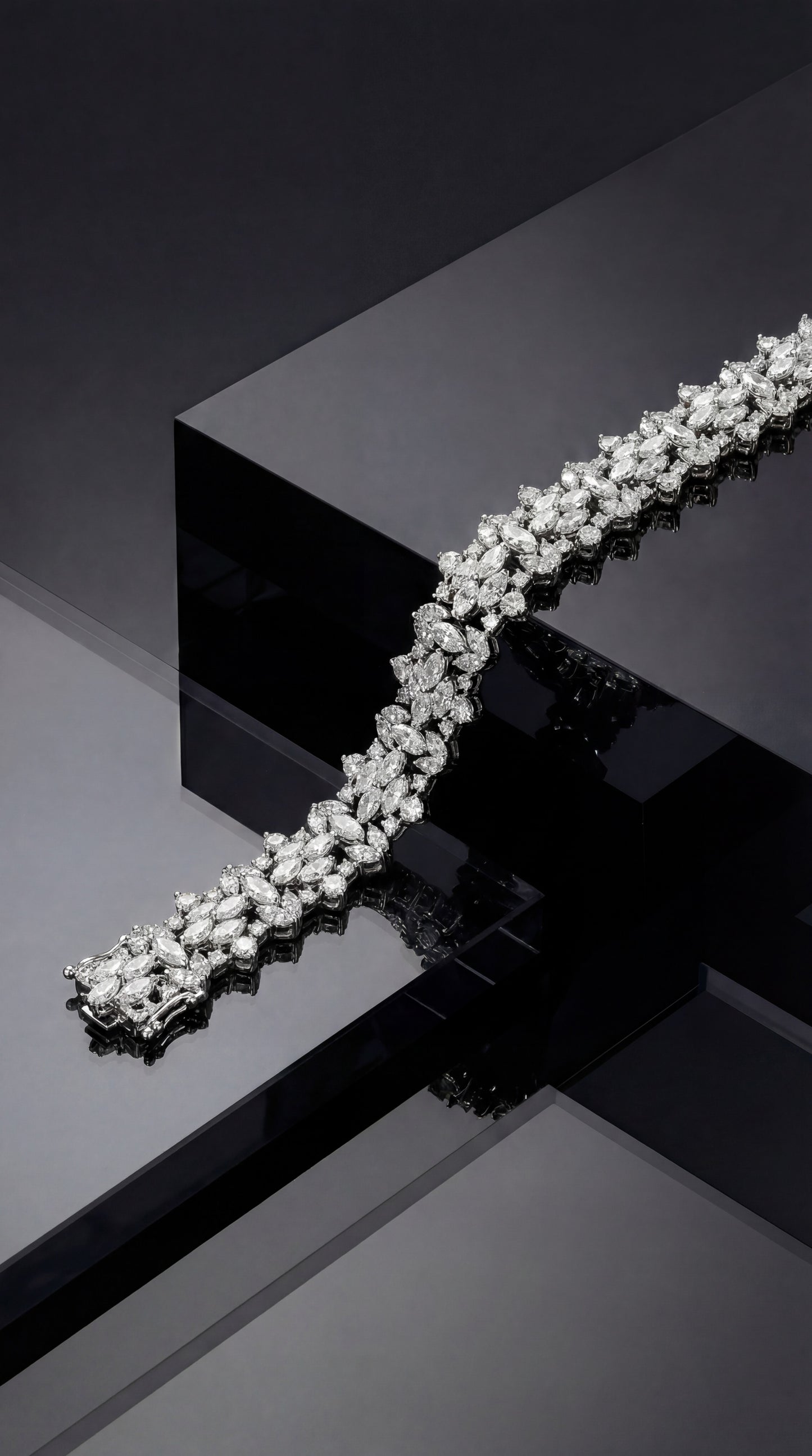 Pear & Marquise Diamond Bracelet (ARJS3377)