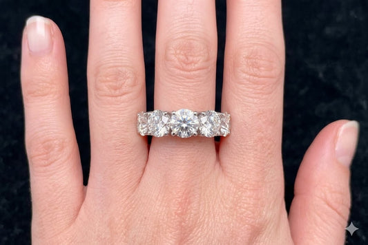 1CT Each Round Half Eternity Band (ARJS371)