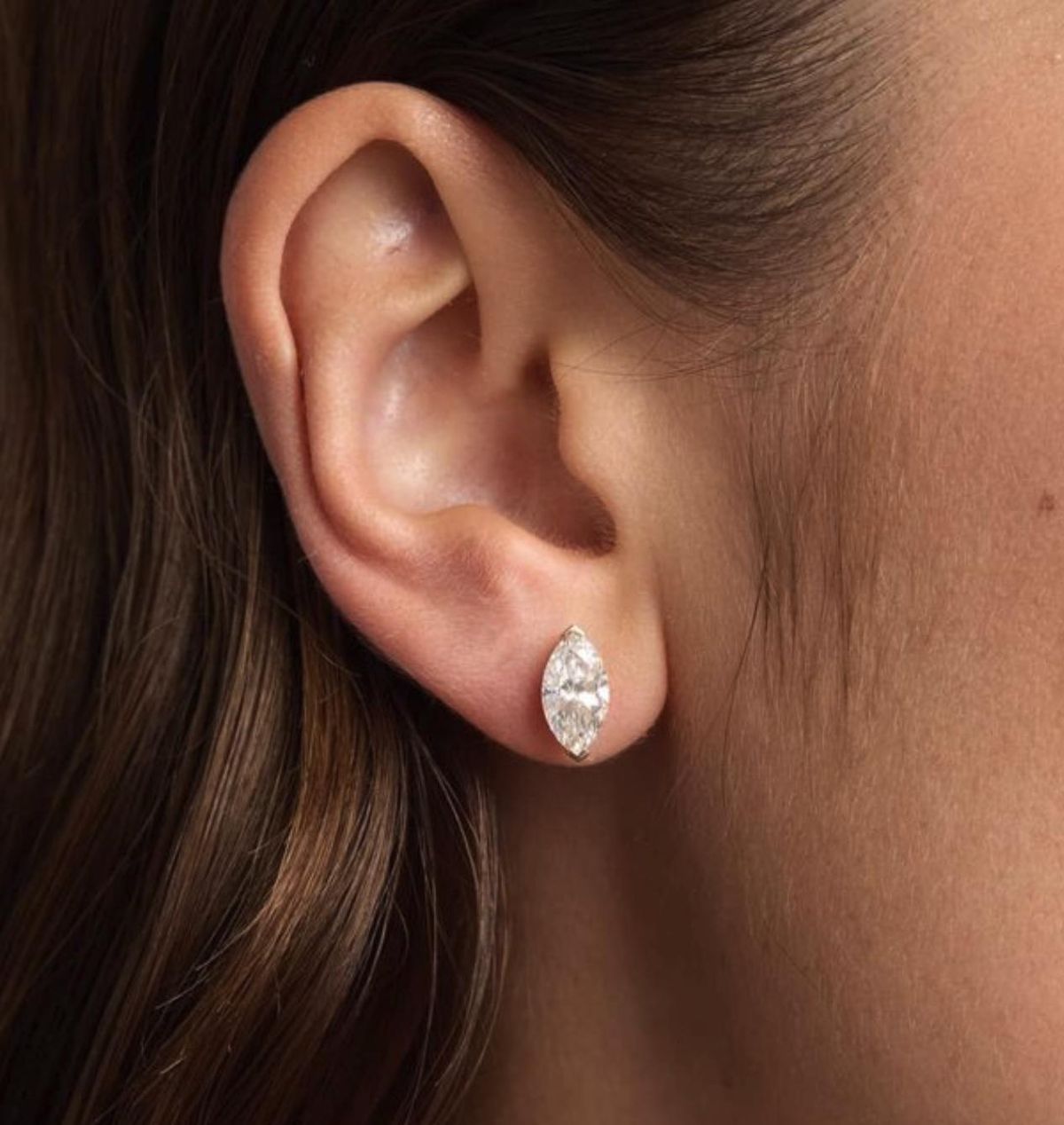 Marquise Diamond Studs Earrings (ARJS2716)