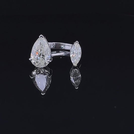 3CT Pear & Marquise Ring (ARJS2592)