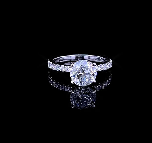 2CT ROUND SOLITAIRE RING