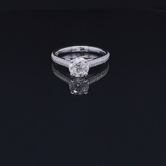 1CT Round Diamond Ring (ARJS2154)