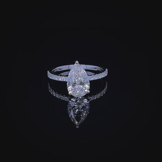 2CT Pear Diamond Ring (ARJS2805).