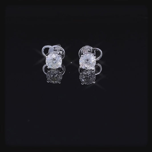 Round diamond Stud 1CT Each  (ARJS2681)
