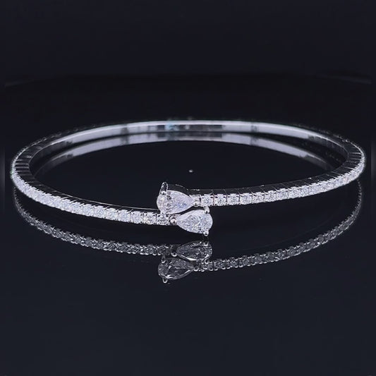 30PT Pear Diamond Bangle (ARJS2530)