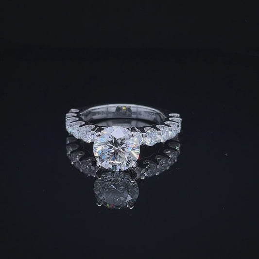 3CT Round Diamond Ring (ARJS2288)