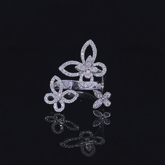 Butterfly Diamond ring (ARJS2336)