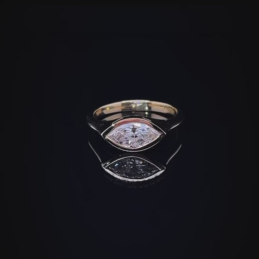 1CT MARQUISE SHAPE SOLITAIRE Y/G