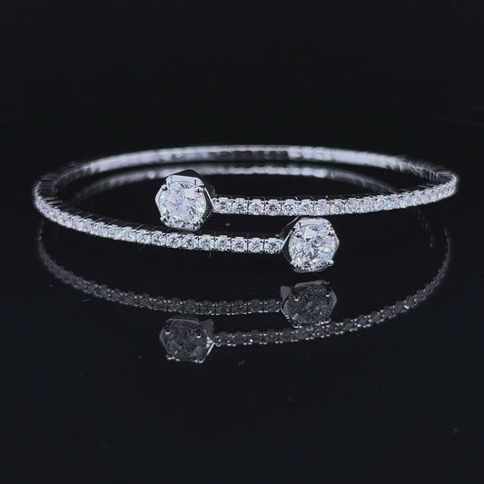 1CT Each Round Diamond Bangle (ARJS2376)