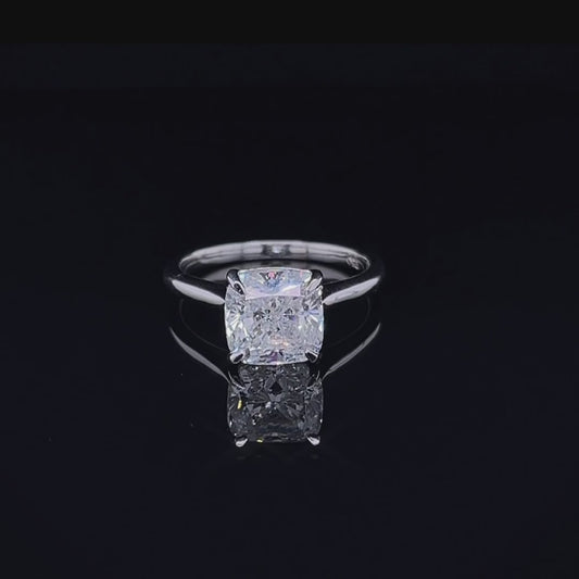 3CT Cushion Diamond Ring (ARJS2798)