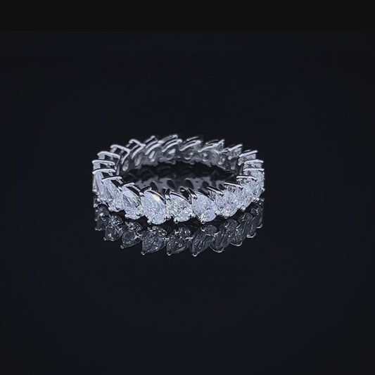 15PT PEAR FULL ETERNITY BAND (ARJS2809)