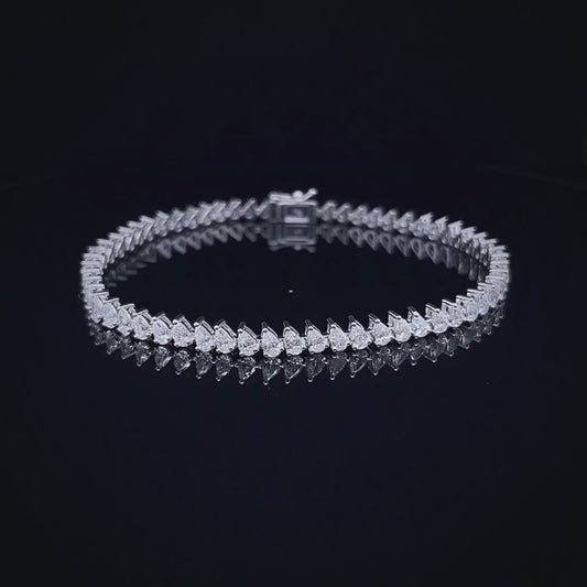 7PT Pear Diamond bracelets (ARJS2531)