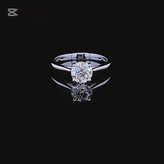 1 Carat Classic Round White Gold