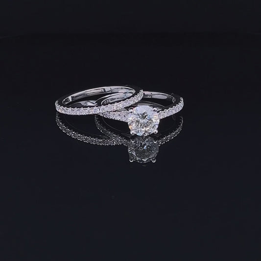H.O.D 1 CARAT TWIN RINGS ARJS2334(1)