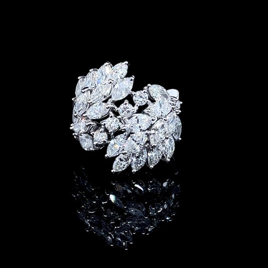 Mix Shape Wrap Diamond Ring (ARJS3481)