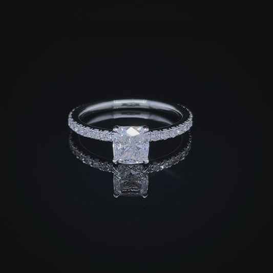 1.2CT Cushion Diamond Ring (ARJS2114)