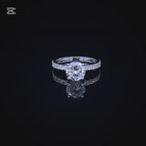1.50 Carat Classic Round Ring with Side Pave Band - Special Occasion Edition