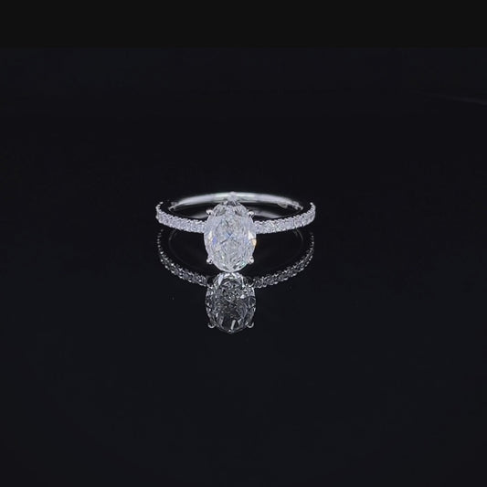 1.7CT Oval Diamond Ring (ARJS2262)