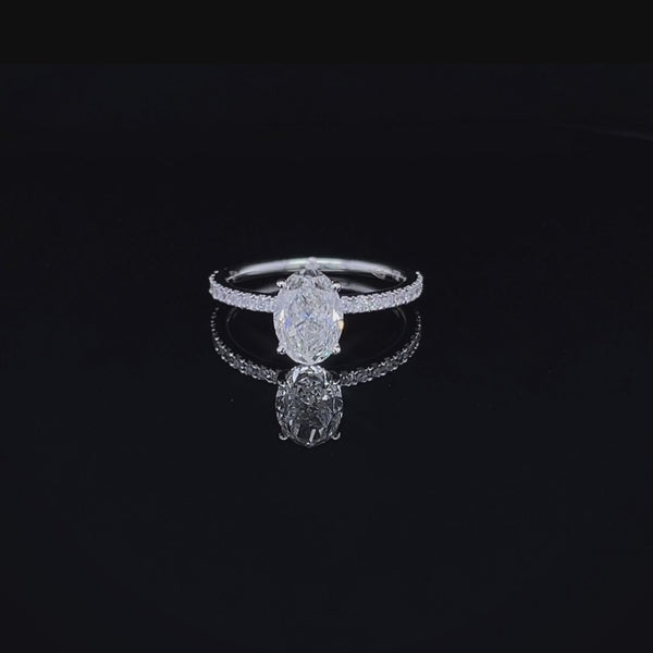 1.7CT Oval Diamond Ring (ARJS2262)