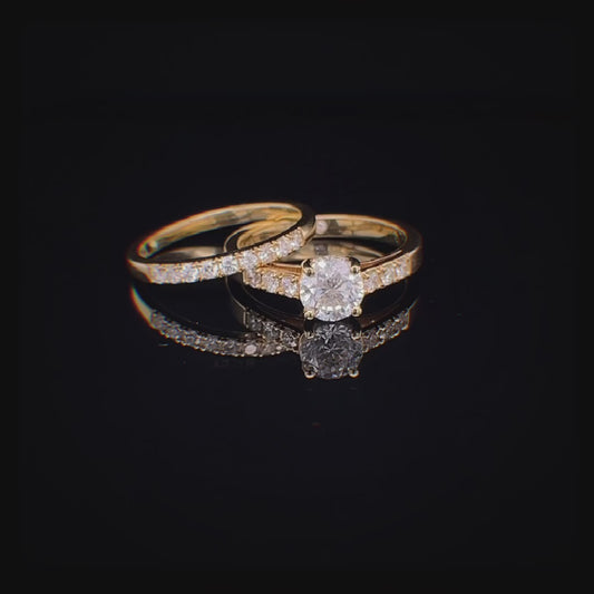 1CT Round Diamond Twin Ring(ARJS2525).
