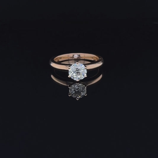 CLASSIC 1 CARAT ROUND DIAMOND RING ARJ_S2316
