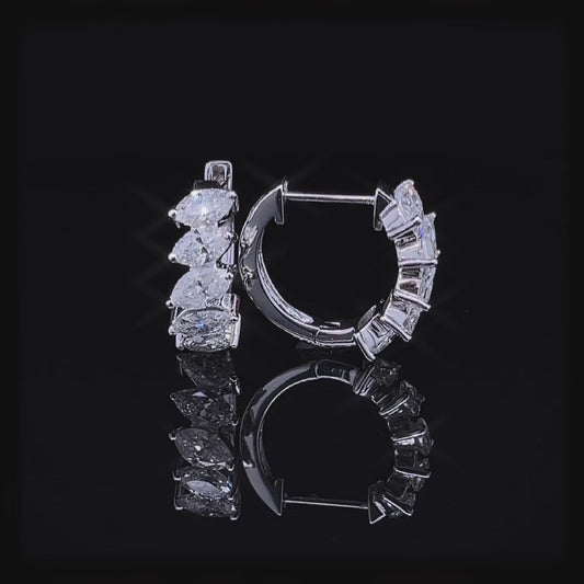 EARRING DIAMOND CT-3.18 CARAT(ARJS2664)